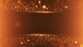 Relaxing Background Video Luxury Golden Particles Abstract Video Loop [upl. by Tiernan]