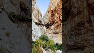 DANGEROUS El Caminito del Rey Malaga Spain  cliff hike hike spain elcaminito cliff [upl. by Neiht]