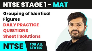 NTSE MAT Stage 1  Grouping of Identical Figures  Daily Practice Questions DPQ Sheet 1 Solution [upl. by Lynda]