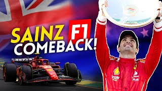 Carlos SAINZ F1 COMEBACK [upl. by Abbi292]