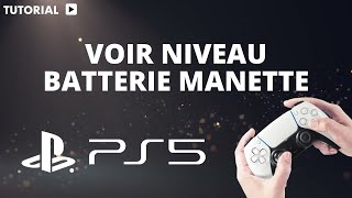 Comment voir niveau batterie manette PS5 [upl. by Naeruat]