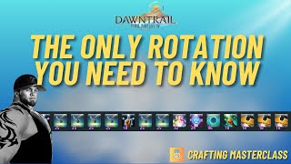 FFXIV  The Only Crafting Rotation You Need To Know  A Crafting Rotation Guide [upl. by Ardnaxela]