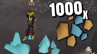 AntiPking Until 1000 Rune Rocks Mined [upl. by Nalani982]