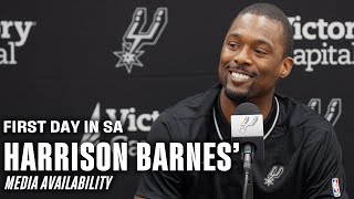 Welcome to San Antonio Harrison Barnes  Media Availability 792024 [upl. by Binnings937]