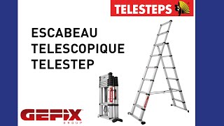 ESCABEAU TELESCOPIQUE TELESTEP by GEFIX GROUP [upl. by Reivax]