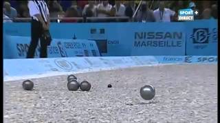 Thailande  Italie demifinale Championnat du monde pétanque Marseille 2012mp4 [upl. by Derwon538]