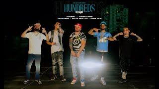 Hozwal x YovngChimi ft De la Ghetto x Arcangel x Luar la L  HUNDREDS Remix Official Video [upl. by Akibma965]