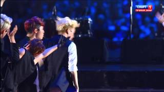 130718 EXO IntroWolfEnding  2013 KAZAN Summer Universiade Closing Ceremony [upl. by Naniac21]