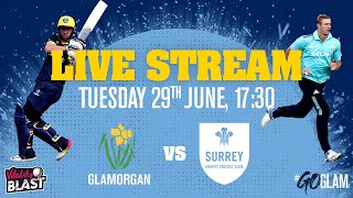 🔴 Glamorgan vs Surrey  Vitality Blast Live Stream [upl. by Assillem]