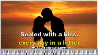 Jason Donovan Sealed With A Kiss Instrumental Version with virtual piano amp lyrics  YOUTUBE video [upl. by Banna]