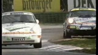 Porsche Cup 1993 Uwe Alzen Altfrid Heger dogfight [upl. by Gwen374]