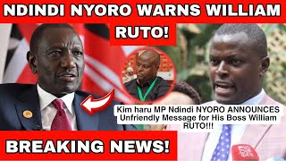 Confusion in statehouse as MP Ndindi Nyoro publicly turns against Ruto face to face [upl. by Sweatt]