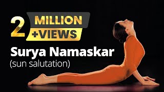 Suryanamaskar The Sun Salutation By Isha Sharvani Indian Contemporary dancer and actress [upl. by Nire653]