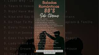 Baladas Románticas en Inglés de los 80  Solo Clásicos  Love Songs 80´s [upl. by Airotahs]