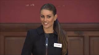 Rolene Strauss  Miss World 2014 Oxford Debate [upl. by Negam397]