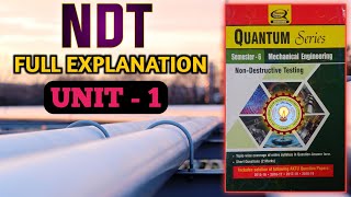 NON DESTRUCTIVE TESTING  FULL EXPLANATION ✓UNIT1 ndt nondestructivetesting NDTUNIT1 ndtaktu [upl. by Edra184]