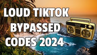 LOUD TIKTOK BYPASSED Roblox Ids WORKING 2024 [upl. by Salbu]