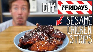 Homemade TGI Fridays Sesame Chicken Strips [upl. by Leaj]