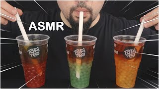 ASMR POPPING BOBA TEA For The First Time MUKBANG No Talking EATING amp DRINKING SOUNDS [upl. by Puritan]