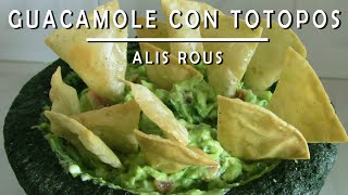 Guacamole con totopos  Recetas de cocina deliciosas y saludables paso a paso En Español [upl. by Ruthi430]