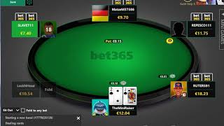 Just A Typical 30 Minutes On Bet365 Poker [upl. by Nosredna]