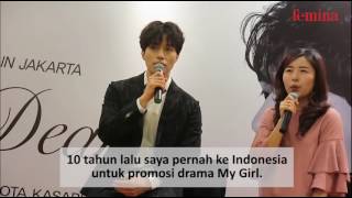 2017 Lee Dong Wook Asia Tour in Jakarta quotFor My Dearquot  Press Conference  Jakarta 19 Mei [upl. by Ayocat]