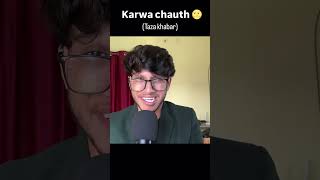 Karwa chauth 😂🤡 nibbi karwachauth karwachauthspecial funny comedy youtubeshorts shorts [upl. by Gittel]