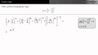 Oblicz granicę ciągu 1  1nn [upl. by Ardra]