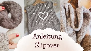 Slipover Suchtlappen  super einfache Anleitung  first knit projekt [upl. by Debarath]