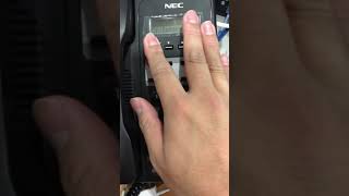 PBX NEC SL1000SL2100 setup NEC SIP phone [upl. by Eidur]