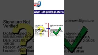 What is Digital Signature  How to verify Digital Signature in mobile [upl. by Guillemette430]