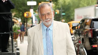 Francis Ford Coppola arrives at Robert de Niros 80th birthday party in New York City [upl. by Dlanod286]