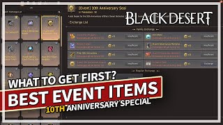 10th Anniversary Events amp Best Items to get first Guide  Black Desert [upl. by Wanda]