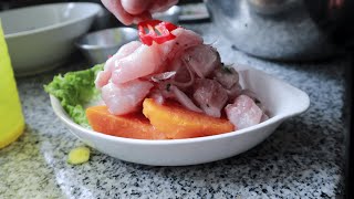 COLOMBIANO prepara un CEVICHE PERUANO 🇵🇪 [upl. by Nereids]