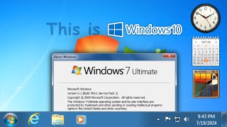 Windows 10 but it looks like Windows 7 Windows 10 22H2 to 7 Update 3 [upl. by Olav]