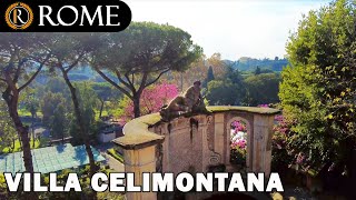 Rome guided tour ➧ Villa Celimontana 4K Ultra HD [upl. by Nereus]