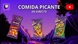 Reto de comida PICANTE en DIRECTO [upl. by Htebazil14]