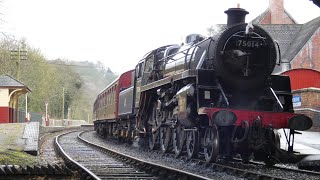 2024 02 03 Churnet Valley Railway 75014 [upl. by Christenson]