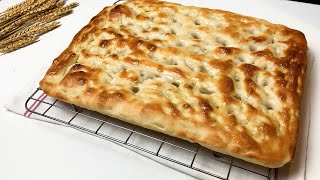 FOCACCIA GENOVESE  Senza impastare Ricetta Facile e Veloce [upl. by Reeve466]