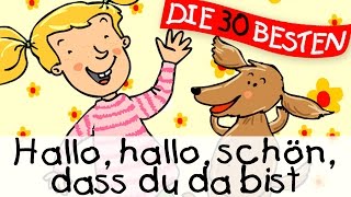 🏞️ Hallo Hallo schön dass du da bist  Bewegungslieder zum Mitsingen  Kinderlieder [upl. by Silliw]