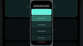 Derivated colors in SwiftUI [upl. by Ydderf]
