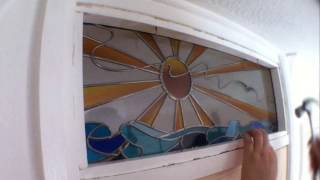 How to replace a fanlight glass window pane [upl. by Narag]