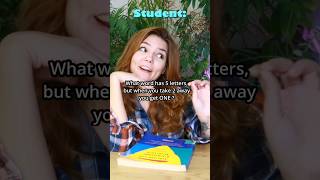 what word has 5 letters you take 2 and get 1 riddles jokes dadjokes shorts learnenglish [upl. by Piggy777]