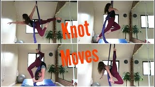 14 Aerial Silks Knot Moves  UNIQUE AERIALISTS [upl. by Isborne750]