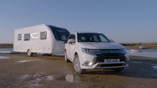 Mitsubishi Outlander PHEV Towing demo [upl. by Hiltner208]