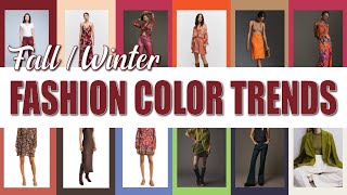 Fashion Color Trends Fall 2023 amp Winter 2024  Pantone Colors Of The Season amp Color Of The Year 2023 [upl. by Gridley485]