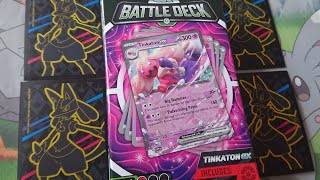 Tinkaton EX battle deck Part 1 Plus mystery singles cards 😁 [upl. by Amihsat482]