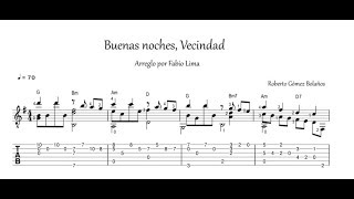 Buenas noches Vecindad  Arreglo Fabio Lima Tab [upl. by Bella219]