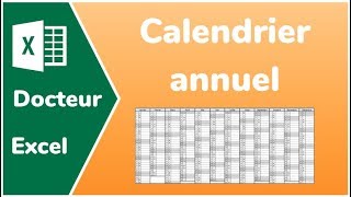 Calendrier perpétuel Excel le fichier  Docteur Excel  Calendrier 2024 [upl. by Hyland446]