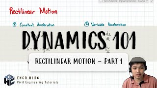 CE Board Exam Review Dynamics  Rectilinear Motion Constant Acceleration Part 1 [upl. by Radnaskela]